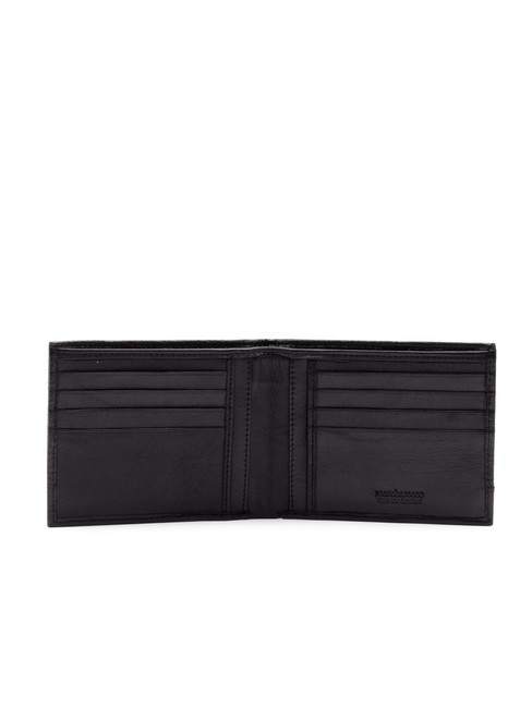 ROBERT Cartera de piel texturizada 8cc negro - Carteras Hombre