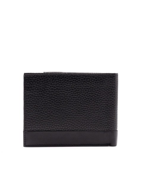 ROBERT Cartera de piel texturizada 8cc negro - Carteras Hombre