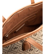 ROCCOBAROCCO FRIDA Bolso shopping en tejido jacquard natural - Bolsos Mujer - 4