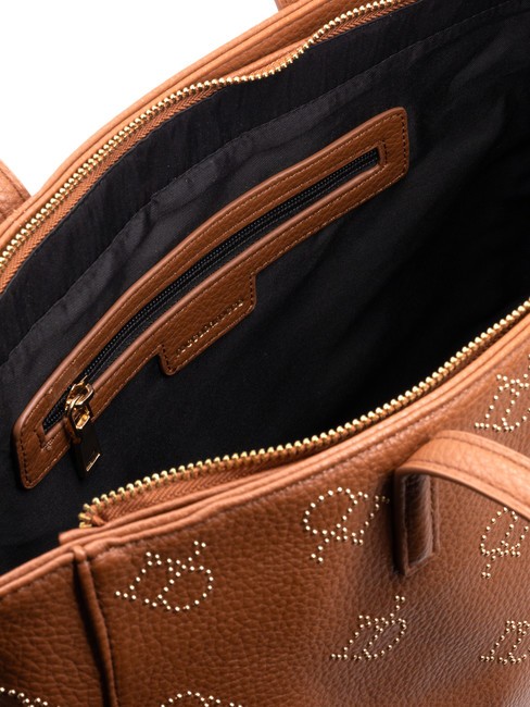 LOLA Bolso shopping con tachuelas broncearse - Bolsos Mujer