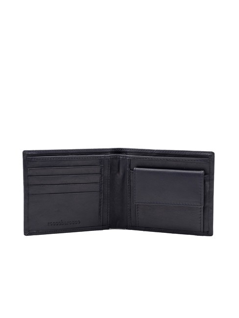 ROUND Monedero de piel azul - Carteras Hombre