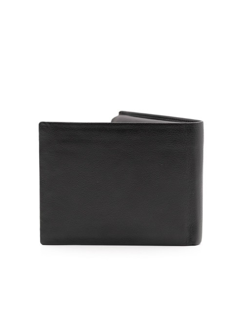 ROUND Monedero de piel marron oscuro - Carteras Hombre