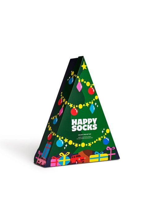 HOLIDAY TREE Set de regalo de 3 pares de calcetines. verde - Calcetines unisex