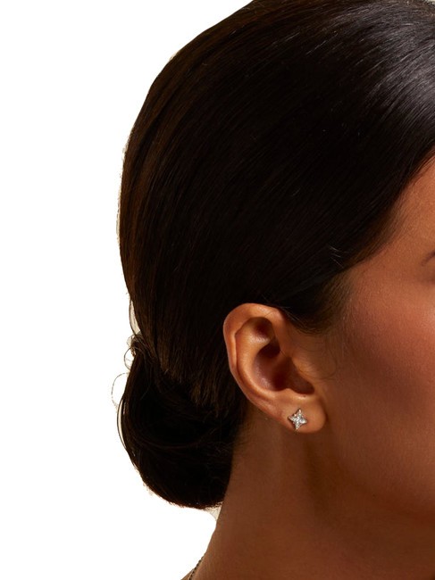 IN THE SKY Pendientes estrella con circonitas SILVER - Pendientes