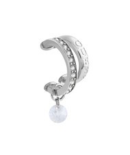 GUESS CRAZY EARRINGS Pendiente tipo earcuff individual colgante SILVER - Pendientes - 2
