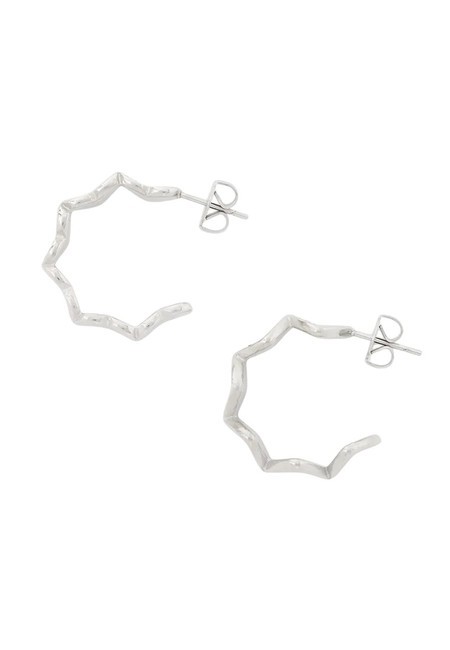 LOVELY GUESS Pendientes semicírculo corazón SILVER - Pendientes