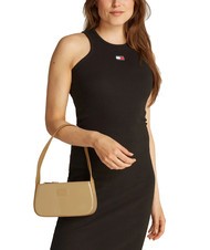 TOMMY HILFIGER TOMMY JEANS ESS MUST  Mini bolso de hombro caqui natural - Bolsos Mujer - 4