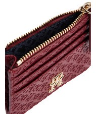 TOMMY HILFIGER TH ETERNITY Tarjetero con cremallera trufa de frambuesa - Carteras Mujer - 3