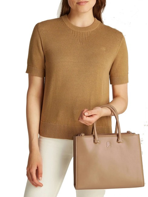 TH ETERNITY M Bolso de mano, con bandolera lienzo de safari - Bolsos Mujer