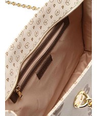 POLLINI HERITAGE  Bolsa de la compra con estampado all over Marfil - Bolsos Mujer - 3
