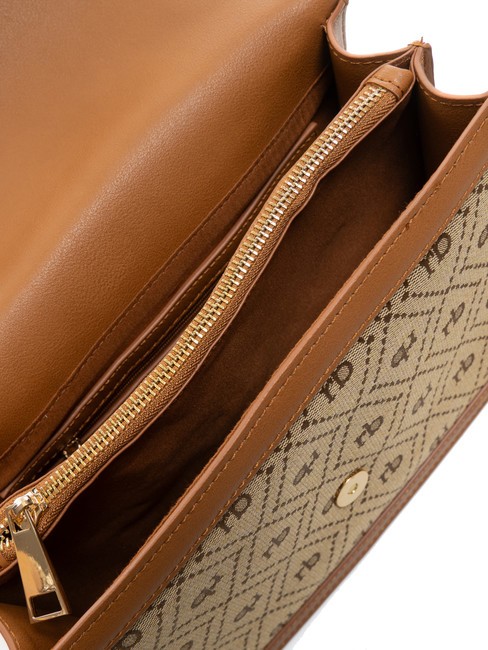 FRIDA Bolso satchel en tejido jacquard natural - Bolsos Mujer