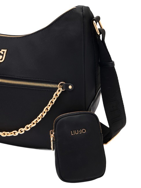 ACHALA Bolso bandolera de nailon con estuche NEGRO - Bolsos Mujer