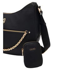 LIUJO ACHALA Bolso bandolera de nailon con estuche NEGRO - Bolsos Mujer - 4
