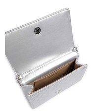 LOVE MOSCHINO QUILTED Bolso de mano con bandolera de cadena plata - Bolsos Mujer - 4