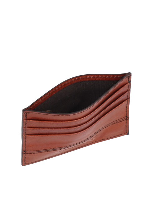 VESPUCCI  Cartera de cuero BROWN - Carteras Hombre