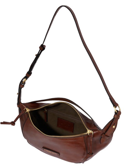 STORY  Bolso de cuero BROWN - Bolsos Mujer