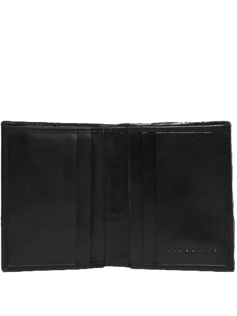 DAMIANO Cartera tarjetero de piel rutenio mate negro / oscuro - Carteras Hombre
