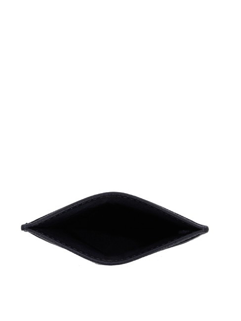 TH CORP Tarjetero plano de piel espacio azul - Carteras Hombre