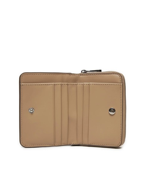 CK JEANS MINIMAL MONOGRAM  Cartera mediana con cremallera vajilla - Carteras Mujer