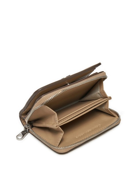 CK JEANS MINIMAL MONOGRAM  Cartera mediana con cremallera vajilla - Carteras Mujer