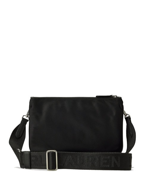 LANDYN Bolso bandolera plano de nailon negro/negro3 - Bolsos Mujer
