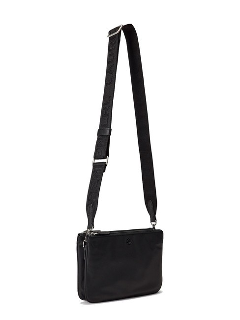 LANDYN Bolso bandolera plano de nailon negro/negro3 - Bolsos Mujer