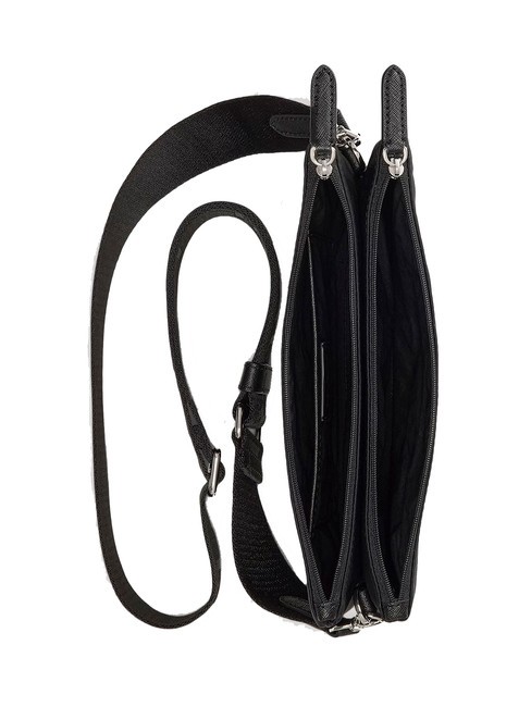 LANDYN Bolso bandolera plano de nailon negro/negro3 - Bolsos Mujer