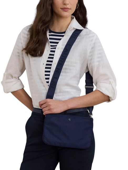 LANDYN Bolso bandolera plano de nailon marina2 - Bolsos Mujer