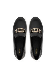 GUESS MARTYNAS  Mocasines de piel NEGRO - Zapatos Mujer - 4