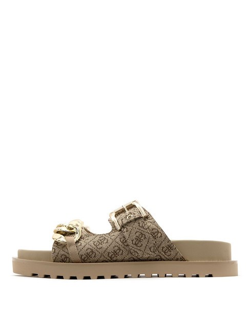 FATEMA2 Sandalias Beige / Marr&oacute;n - Zapatos Mujer