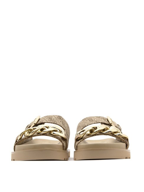 FATEMA2 Sandalias Beige / Marr&oacute;n - Zapatos Mujer