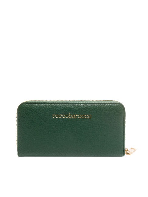 LOLA Cartera grande con cremallera alrededor verde - Carteras Mujer