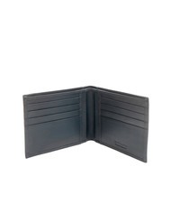 ROCCOBAROCCO STRIPE cartera de cuero de 8 cc azul - Carteras Hombre - 2