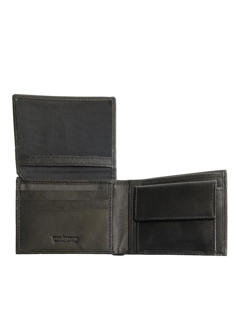 PLAIN cartera de cuero de 8 cc negro - Carteras Hombre