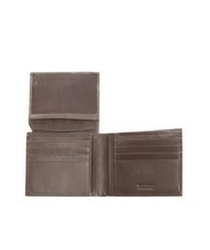 ROCCOBAROCCO PLAIN Cartera de piel con solapa marron oscuro - Carteras Hombre - 2