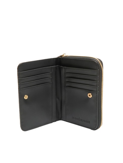 FRIDA Cartera mediana jacquard negro - Carteras Mujer