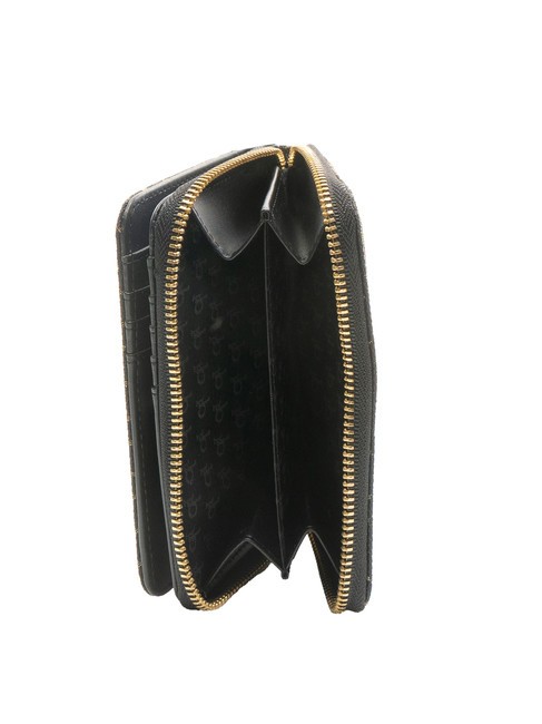 FRIDA Cartera mediana jacquard negro - Carteras Mujer