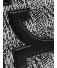 ROCCOBAROCCO ICONIC WOOL Bolso tote con bandolera negro/blanco - Bolsos Mujer - 3