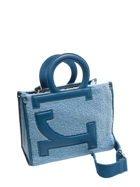 ICONIC TEDDY Bolso tote con bandolera azul - Bolsos Mujer