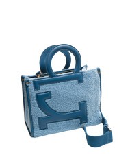 ROCCOBAROCCO ICONIC TEDDY Bolso tote con bandolera azul - Bolsos Mujer - 2