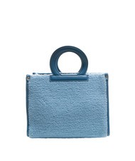 ROCCOBAROCCO ICONIC TEDDY Bolso tote con bandolera azul - Bolsos Mujer - 3
