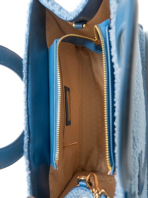 ICONIC TEDDY Bolso tote con bandolera azul - Bolsos Mujer