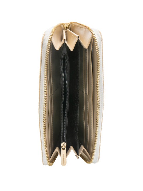 FRIDA Cartera grande en jacquard mostaza - Carteras Mujer