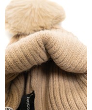 ROCCOBAROCCO PON PON Gorra con puño avellana - Sombreros - 4