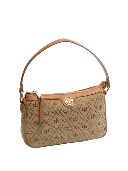 FRIDA Bolso bajo el brazo de tejido jacquard natural - Bolsos Mujer