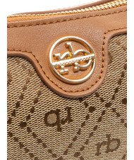 ROCCOBAROCCO FRIDA Bolso bajo el brazo de tejido jacquard natural - Bolsos Mujer - 3