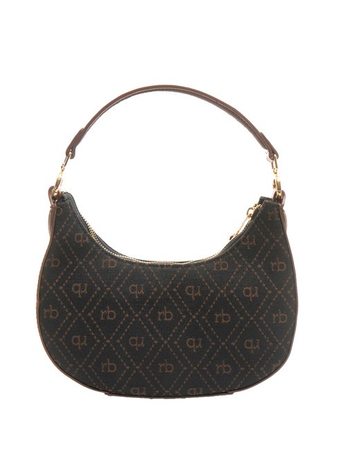 FRIDA Bolso hobo en tejido jacquard chocolate - Bolsos Mujer