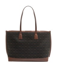 ROCCOBAROCCO FRIDA Bolso shopping en tejido jacquard chocolate - Bolsos Mujer - 4