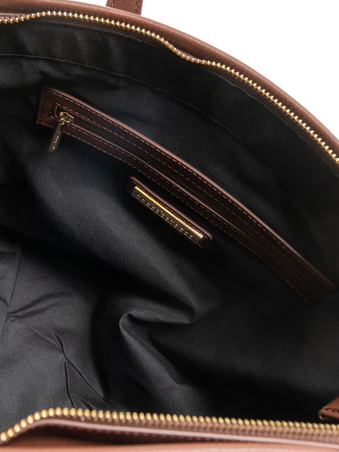 FRIDA Bolso shopping en tejido jacquard chocolate - Bolsos Mujer