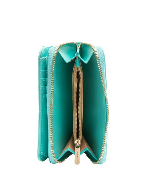 BRIGITTE Monedero grande con solapa celestial - Carteras Mujer